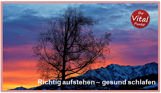 richtig aufstehen gesund schlafen